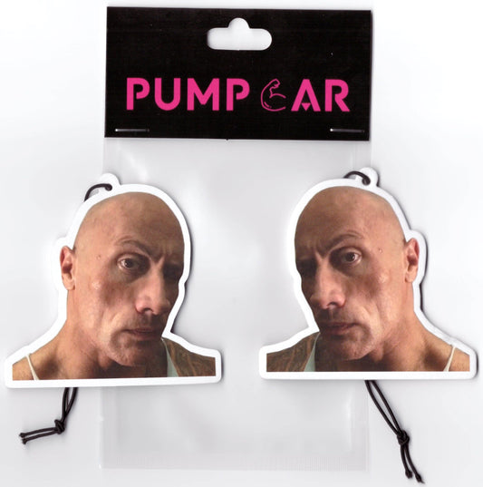 PumpCar 2 piezas Dwanye "The Rock" Johnson Ambientador colga