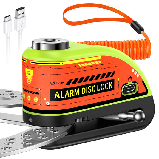 ZEXMTE Bloqueo de freno de disco para motocicleta, alarma re