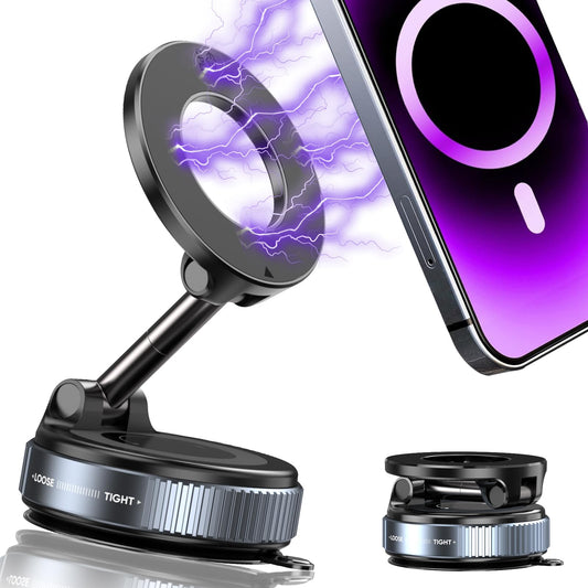 Soporte magnético de teléfono mejorado al vacío de 360°, sop
