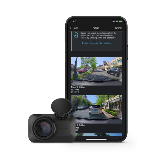Garmin Dash Cam™ Mini 3, cámara de tablero ultracompacta HD