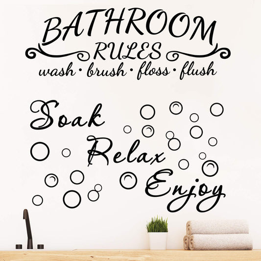 Zonon 2 calcomanías de pared de baño, para remojar, relajars