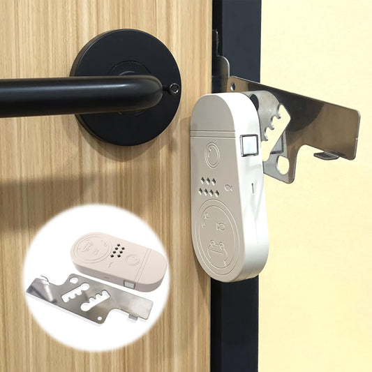HASHI - Alarma portátil todo en uno de 120 dB con cerradura