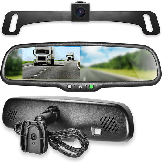 Master Tailgaters Espejo retrovisor original con pantalla LC