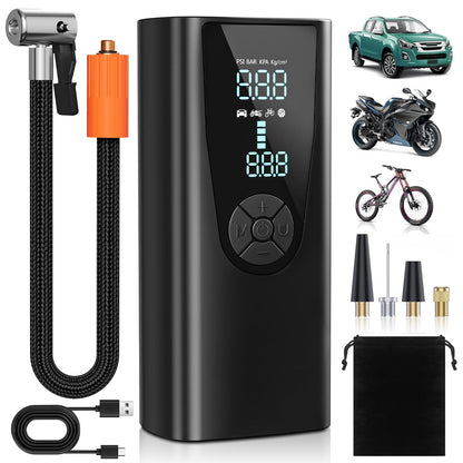 Tire Inflator Portable Air Compressor, 150 PSI Air Pump for