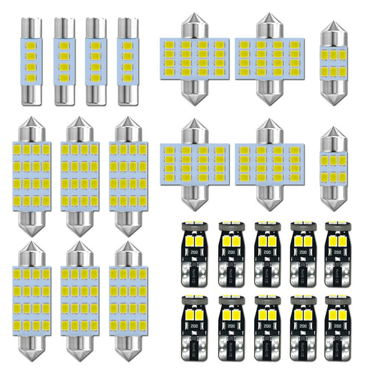 Paquete de 26 bombillas LED blancas de 6000 K de 12 V DE3175