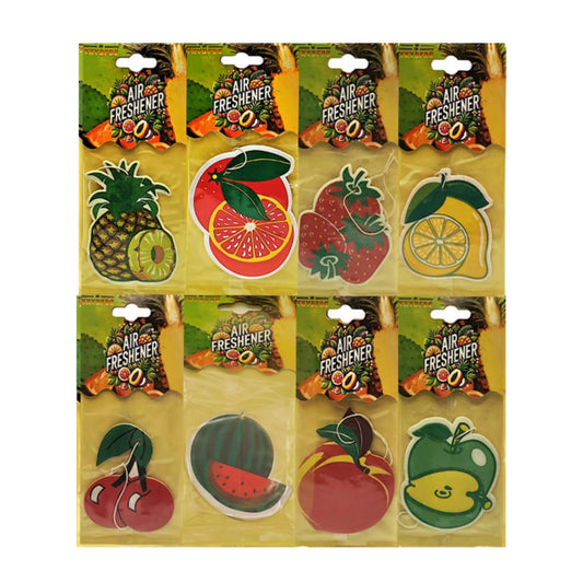 Ambientador de aire para coche de frutas, papel colgante, ac