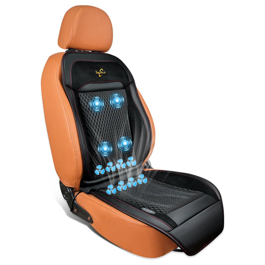 Funda de asiento de coche refrescante con masaje, 12 V-24 V,