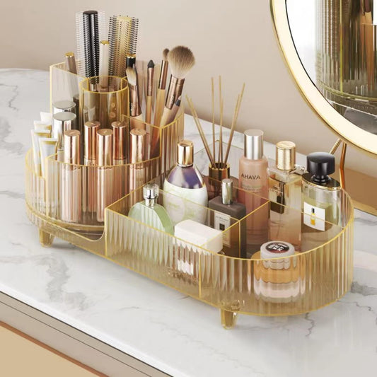 Organizador de maquillaje giratorio, vitrina cosmética de gr