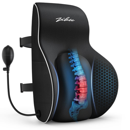 ZIKEE La almohada de apoyo lumbar ajustable proporciona un a