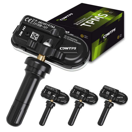 TPMS Sensor Dodge, paquete de 4 sensores de monitor de presi