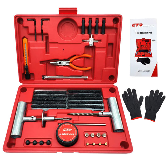 CTR Kit de tapones de neumáticos de alta resistencia, kit de