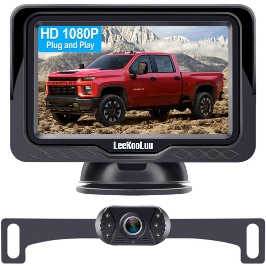 Kit de monitor de visión trasera HD 1080P para automóvil, ca