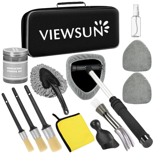 Viewsun Herramienta limpiadora de parabrisas, kit de limpiez