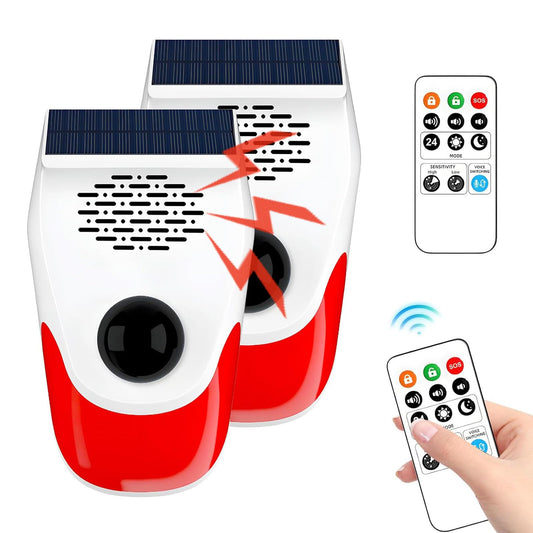 Sensor de movimiento para exteriores con 8 grabaciones reemp