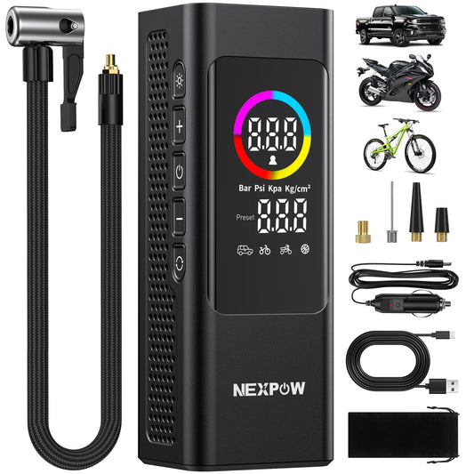 NEXPOW Compresor de aire de alta potencia NP27 - Inflador de