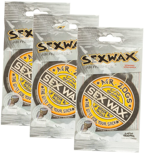 Sex Wax Ambientador (paquete de 3, coco) (edición limitada)