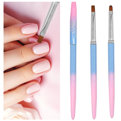 2 pinceles de limpieza de uñas, pinceles de arte de uñas con
