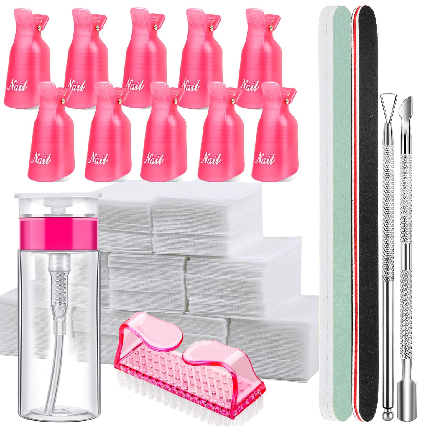 FANDAMEI Kit de herramientas para quitar esmalte de uñas con