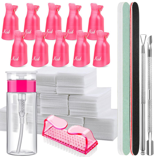 FANDAMEI Kit de herramientas para quitar esmalte de uñas con