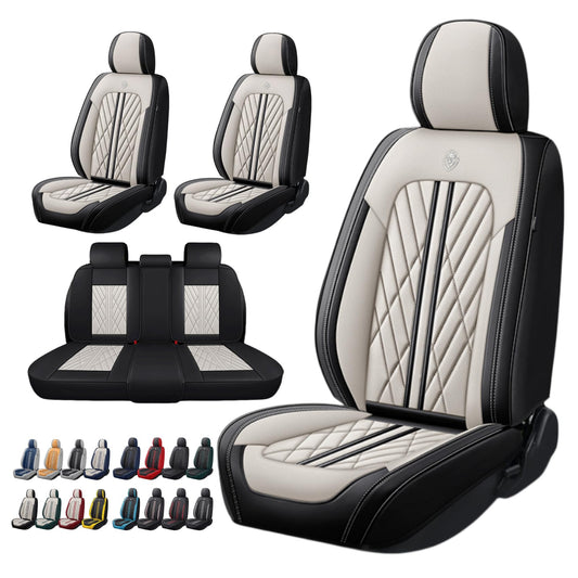 Juego de fundas de asiento de automóvil de piel de napa impe