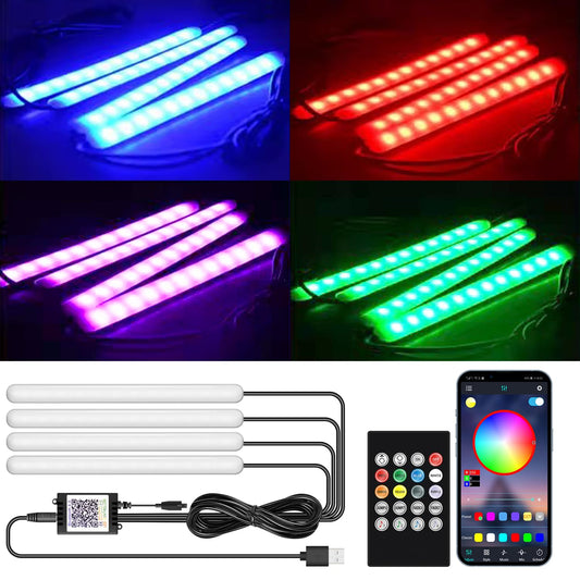 Luz LED para interior de automóvil, luz para debajo del tabl