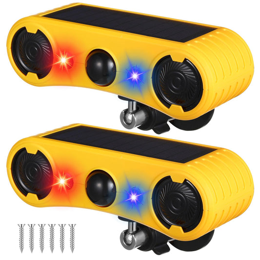 Qualirey Alarma solar con sensor de movimiento para exterior