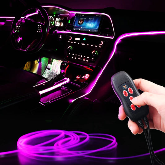 Tira de luces interiores para automóvil, sincronización de m