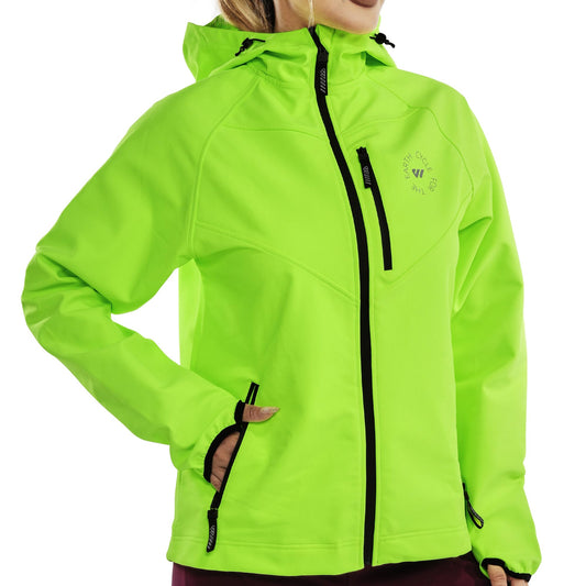 Wulibike Chaquetas de lluvia para mujer, impermeable, softsh