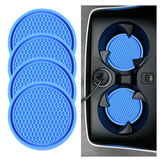 4 posavasos para automóvil, 2.7 pulgadas, diseño de panal de