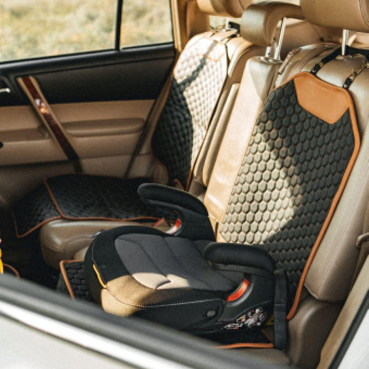 Protector de asiento de automóvil de cuero prémium para niño