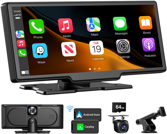 Pantalla táctil inalámbrica portátil CarPlay para coche: App
