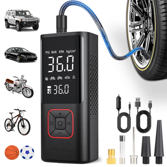 Infladores de neumáticos inalámbricos, 150 Psi y 6000 mAh, c