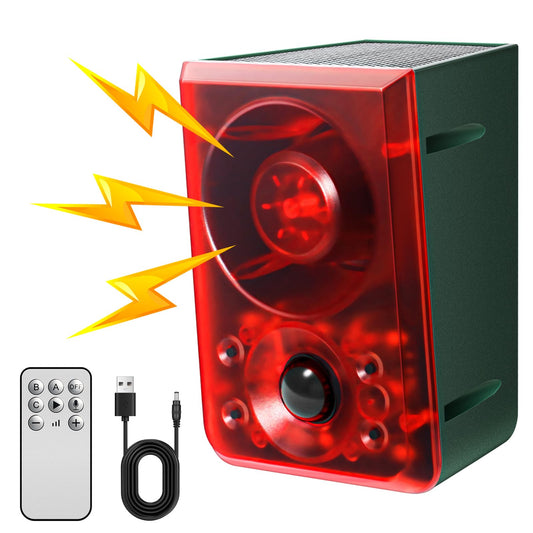 Alarma solar con sensor de movimiento para exteriores, ladri