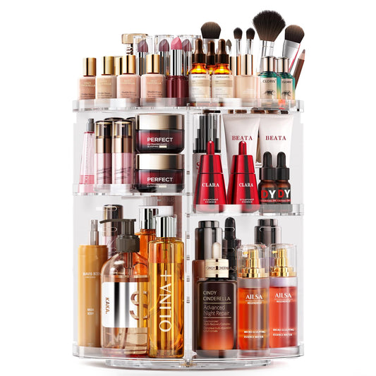 Organizador de maquillaje giratorio, 7 capas ajustables, org