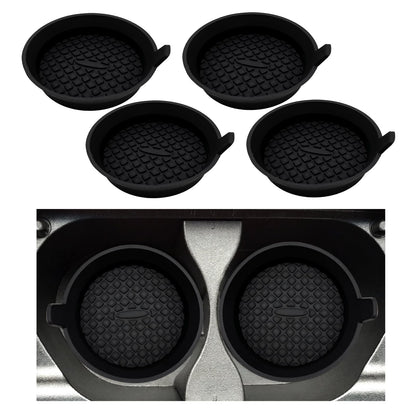 4 posavasos para automóvil, 2.75 pulgadas, de silicona, anti