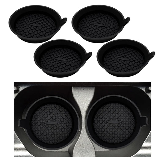 4 posavasos para automóvil, 2.75 pulgadas, de silicona, anti