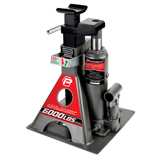 Powerbuilt - Gato de botella y soportes de gato en uno, 3 to