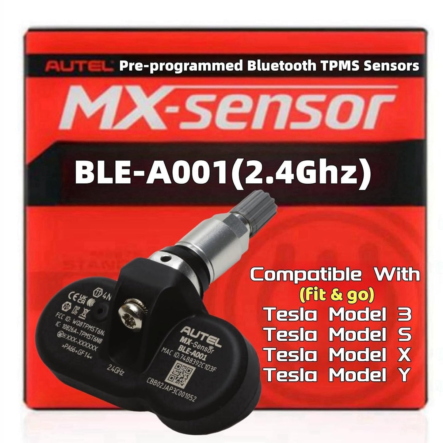 Autel BLE-A001 Tesla TPMS Sensor - Monitor inalámbrico de pr