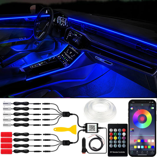 Tira de luces LED para interior de automóvil, RGB 16 millone