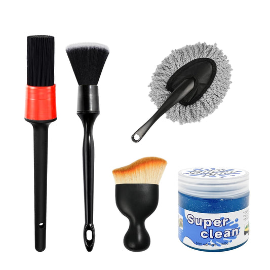 Kit de 5 piezas de gel de limpieza de cepillo para detalles