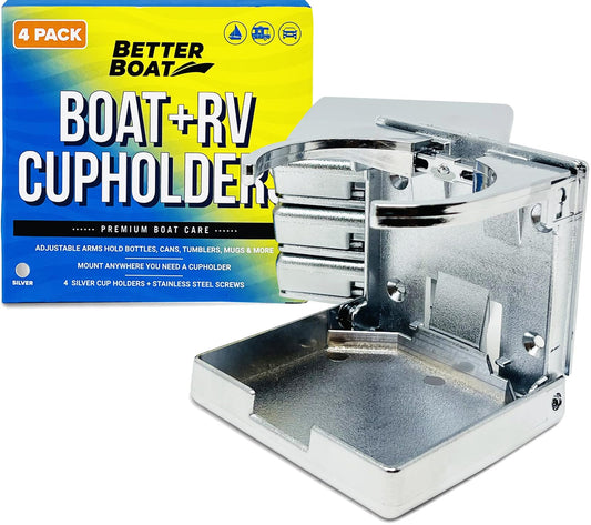 Portavasos para barco, juego de 4 soportes plegables para be