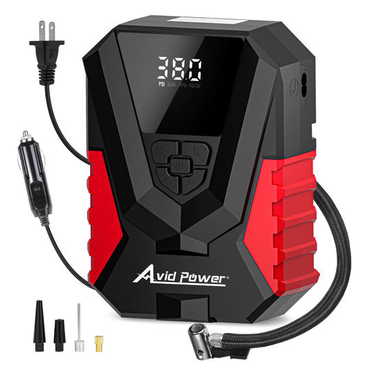 AVID POWER Inflador de neumáticos AC/DC, compresor de aire p