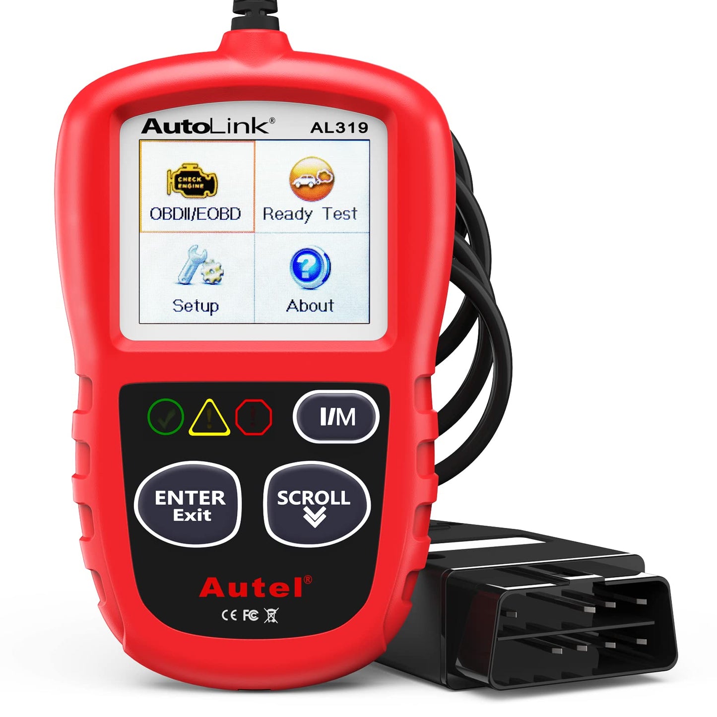Escáner de código Autel Autolink, Rojo y Negro