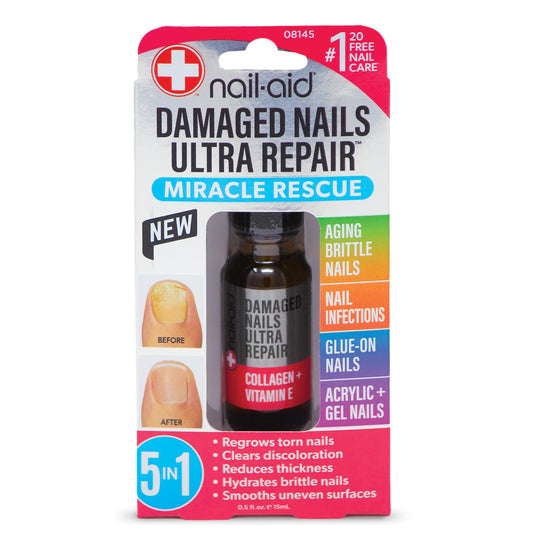 Nail-Aid - Uñas dañadas 5 en 1 multireparación para uñas de
