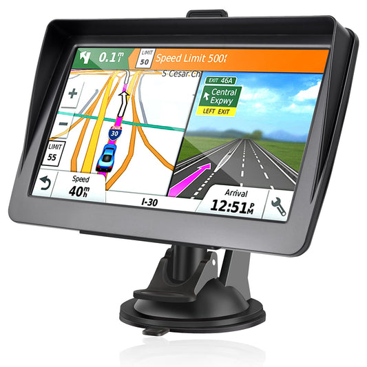 Navegador GPS para automóvil, último mapa 2025, pantalla HD
