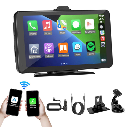 Carplay - Pantalla táctil portátil HD de 7 pulgadas con Andr