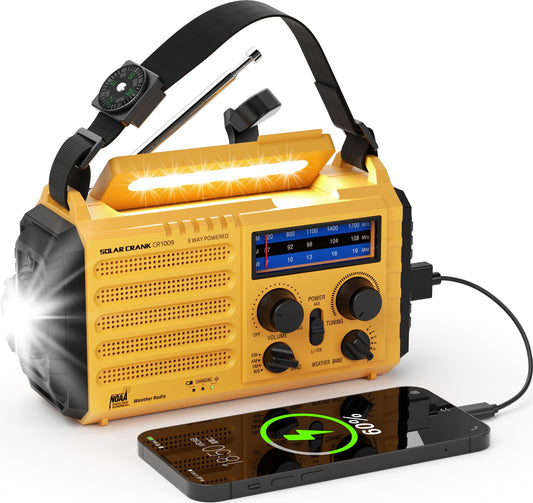 Radio de emergencia NOAA alerta meteorológica y kit de difus