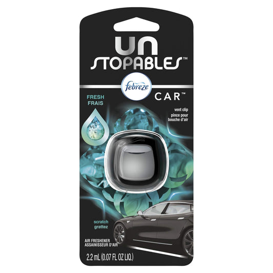 Febreze Unstopables - Ambientador de coche que elimina el ol