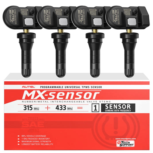 Autel Sensores TPMS MX-Sensor, 315 MHz y 433 MHz Sensor TPMS