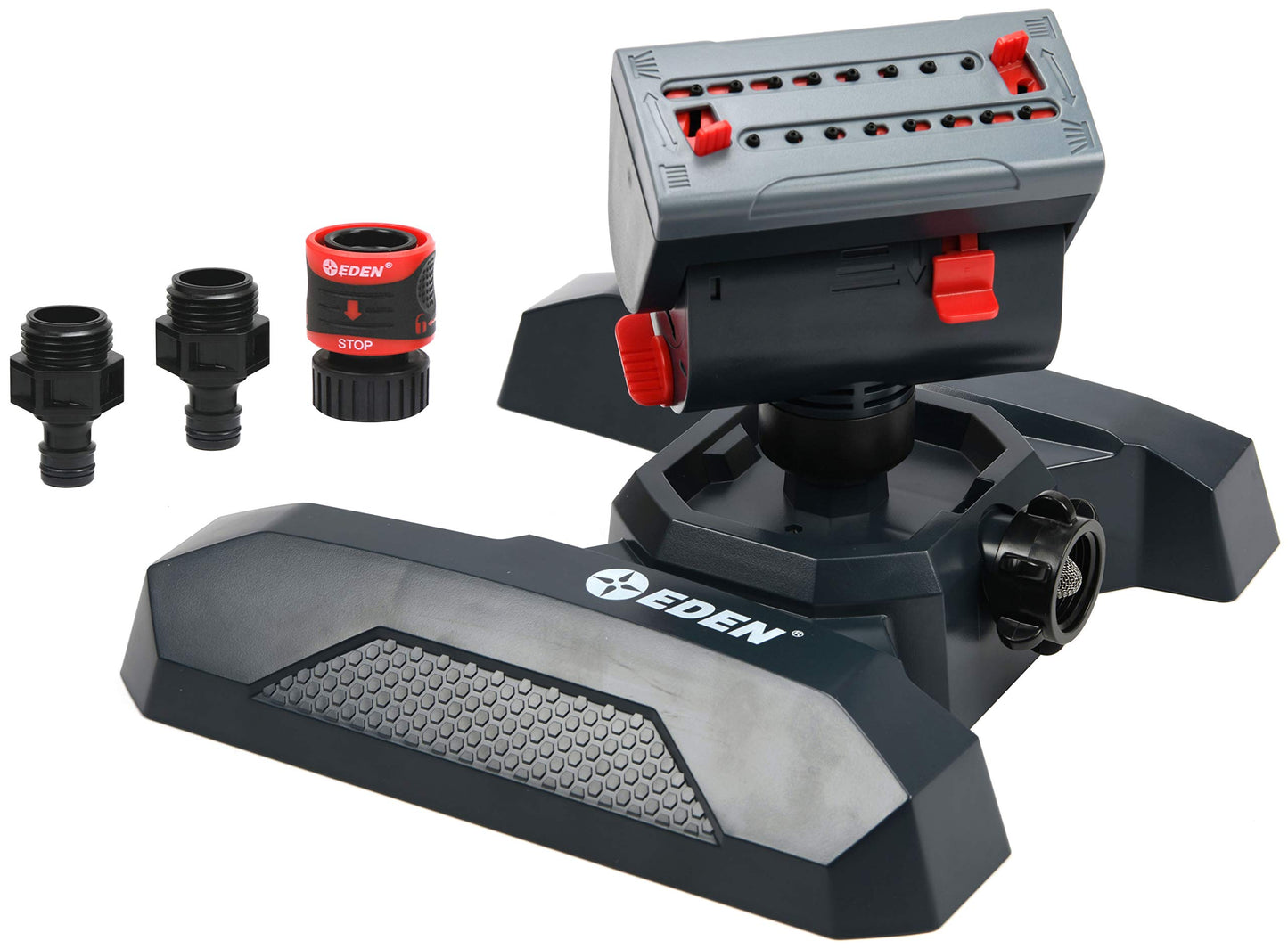 Eden 94125 Mini aspersor oscilante turbo ajustable de 4 vías